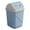 Blue, variant on Wzzjkit Trash Can Square Trash Can with Lid Office Bathroom Waste Bin Plastic Garbage Bin Odor Control Small Space Desk Side Bin Kitchen Trash Can