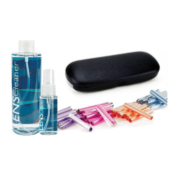 Cal Optix Eyeglass Cleaning Kit And Protective Hard Shell Case For