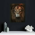 thumbnail image 4 of COMIO Jesus and Lion Canvas Wall Art Poster Prints Christian Wall Decor Christ Lion Picture Artwork Jesus Lion Painting for Home Bedroom Living Room Office Decoration, 4 of 4