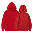 thumbnail image 4 of SUXIAN Childrens Custom DIY Long Sleeve Hoodie for Boys and Girls Casual Loose Sport Wear Red 8-10 Years, 4 of 4