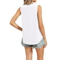 thumbnail image 2 of Women's Sleeveless Ribbed Knit Tank Top  Casual Loose Fit Crew Neck Shirt, 2 of 6