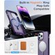 thumbnail image 5 of Funda con Soporte Magnético invisible, Delgada Mate, para iPhone 14 Pro Max, Morado, 5 of 7