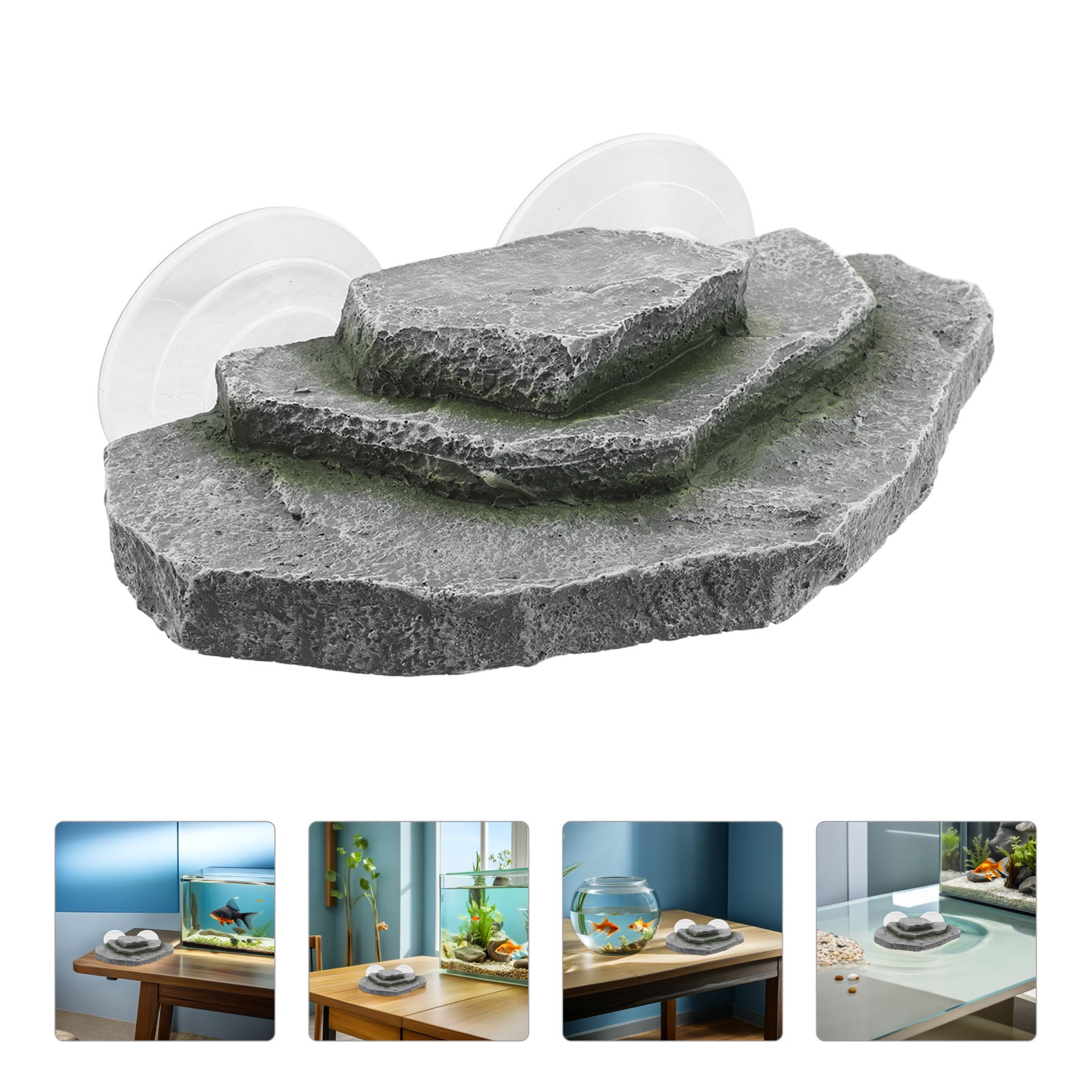 TABLZONE Turtle Dock and Climbing Ramp for Aquatic Terrariums with Decorative Reptile Habitat Accessories