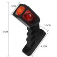 thumbnail image 4 of luces de posición laterales de 12 V-24 V y 9 LED para camión, remolque, caravana, iluminación de 3 colores, indicador de coche, negro y rojo, 4 of 5