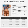 thumbnail image 6 of Lsque Fall Buffalo Plaid Pattern High Waisted Biker Shorts for Women-Tummy Control Fitness Athletic Workout Running Yoga Gym Shorts,Moisture-Wicking-Large, 6 of 9