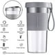 thumbnail image 3 of Mini taza exprimidora impermeable USB recargable licuadora pequeña portátil viaje en casa batidora batidora, gris Sweethay LF0149-03B, 3 of 7