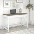 thumbnail image 2 of Bush Furniture Key West 48W Writing Desk in Pure White and Shiplap Gray, 2 of 6