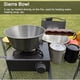 thumbnail image 3 of bol Acero inoxidable al aire libre Sierra Bowl 2000ml Cocina de mesa de gran capacidad portátil Barbacoa de acampada para acampar con manilla de madera Cocina de oleaje de primicnic, 3 of 8