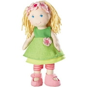 HABA Mali 12" Soft Doll with Blonde Hair, Blue Eyes and Embroidered Face for Ages 18 Months and up