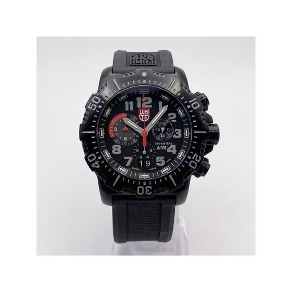 Luminox Sea ANU 45mm Steel Black Dial Mens Quartz Watch XS.4241.NV