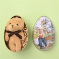thumbnail image 2 of Mialoley Vintage Easter Tins, Cute Bunny Printing Metal Easter Eggshell Style Candy Box Containers, 2 of 6
