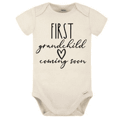 First Grandchild Coming Soon Onesie®, Pregnancy Announcement, Pregnancy Reveal to Grandparents, Natural