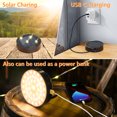 thumbnail image 3 of Yoobao LED Camping Lantern Rechargeable 4000mAh, 2-in-1 Solar Outdoor Camping String Lights with 16.4FT Cables IPX5 Waterproof for Tent Power Outage Emergency, Warm White, 3 of 8