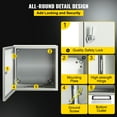 thumbnail image 6 of VEVOR Electrical Steel Enclosure Box 12"x 12"x 6", Multicolor, 6 of 10