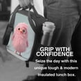 thumbnail image 6 of Pofeuu Adorable Pink Fluffy Birds Print Lunch Bag Women Insulated Lunch Box Reusable Leakproof Large Spacious Cooler Tote for Women Men, 6 of 7
