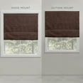 thumbnail image 3 of Exclusive Home Acadia 100% Blackout Roman Shade, 34"x64", Chocolate, 3 of 13