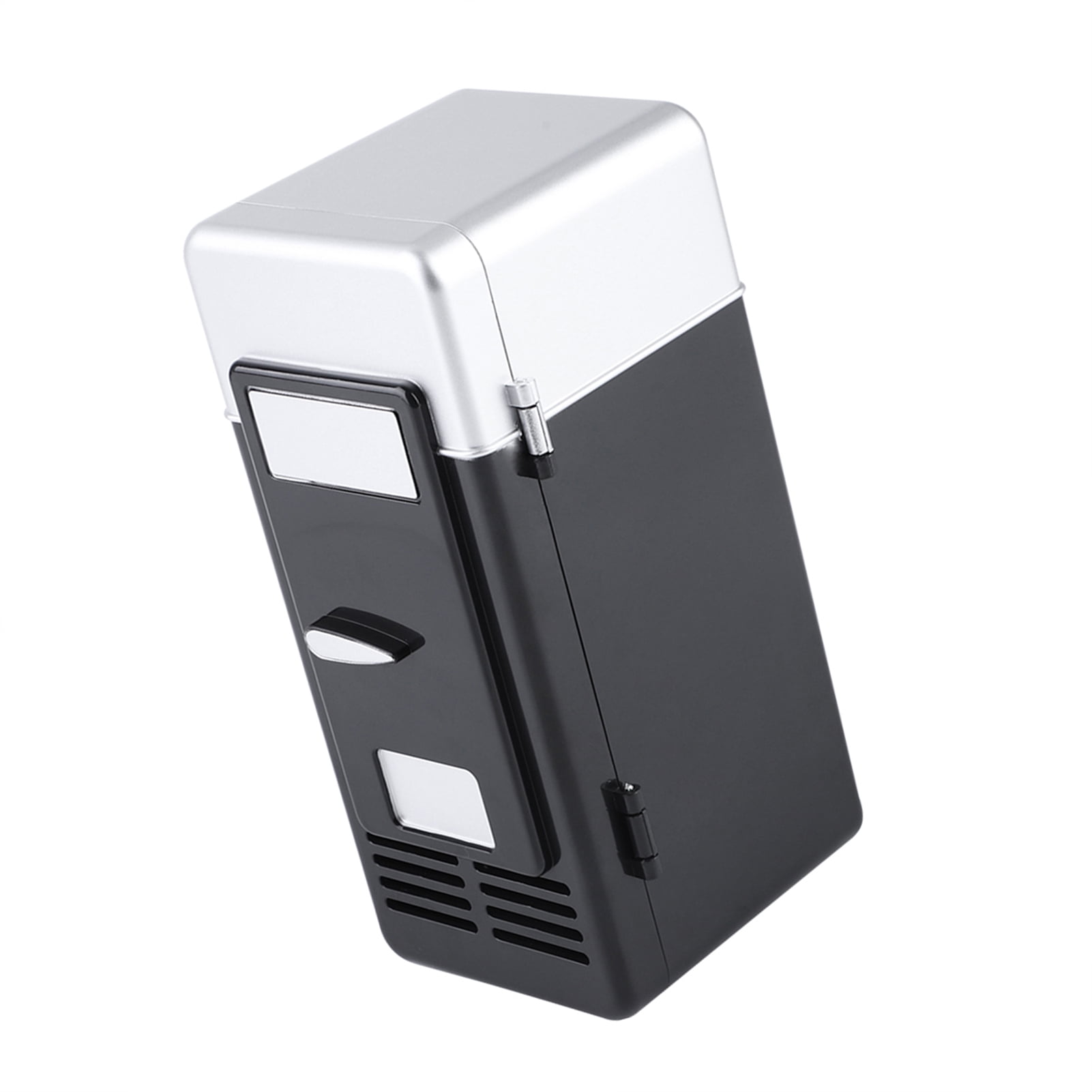 Rupoun Portable Mini USB Beverage Refrigerator Cooler and Heater for Desk Office Car, Compact Personal Fridge for Drink Cans Skincare Cosmetics, Black