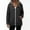 Black, variant on Gamivast Hooded Windbreaker Rain Jacket for Women Lightweight Zip Up Outdoor Active Coat with Striped Lining Casual Waterproof Fall Outerwear with Pockets Travel Light Blue XXL