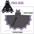 thumbnail image 6 of Cute Halloween Wearable Blanket Hoodie Free Size for Adults Devil Bat Hooded Blanket Oversized Soft Sherpa Hoodie Women Throw Cloak Wrap with Demon Wings for Men Child Student,A, 6 of 7