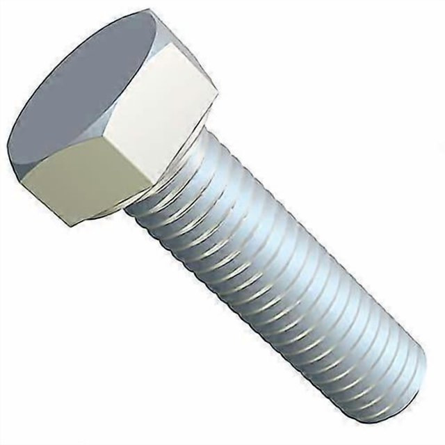 M12x60 Hexagon Head Bolts, Hexagon Bolts, Cap Screws Suitable For Metal Construction, Diy Zinc Plated Steel Class 8.8 Din933 12mm X 60mm (5 Pack)