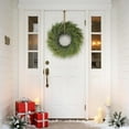 thumbnail image 4 of 24" Real Touch Norfolk Pine Wreath for Front Door, Artificial Christmas Wreaths Faux Pine Needles Green Fake Wreath for Walls Windows Porches Farmhouse Indoor Outdoor Home Decor, 4 of 9