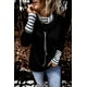 thumbnail image 2 of ABPHQTO Sudadera de mujer con cuello alto y empalme a rayas, 2 of 5