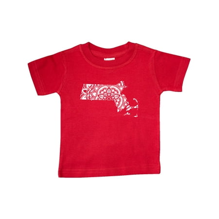 

Inktastic Massachusetts Silhouette Mandala Gift Baby Boy or Baby Girl T-Shirt