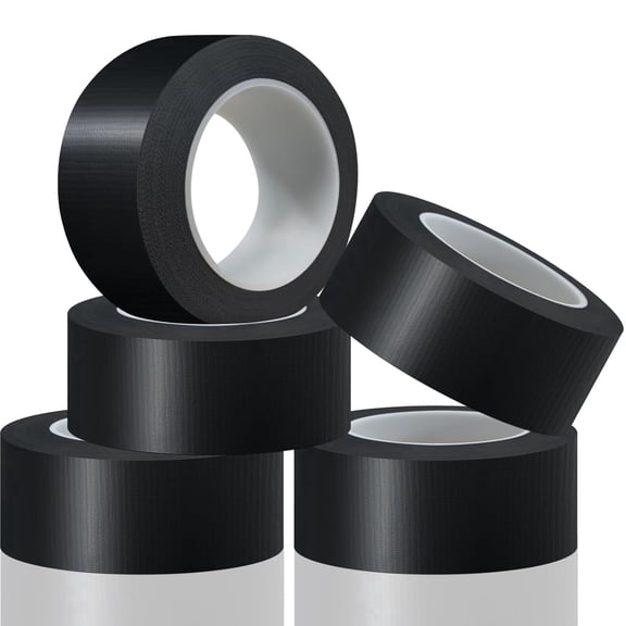 OSIMIG 5 Pack Duct Tape Heavy Duty Waterproof, 33 Yards x 2 inch Strong Adhesive No Residue Black Bulk for Home, Projects, Outdoor Repair Tear by Hand