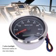 thumbnail image 2 of M Buder 110mm 4.33 in Tachometer Gauge 4000 RPM with Hour Meter 7 Color Backlight Universal Fit for Car Truck Boat RV DC 9-32V Black Dial Silver Bezel, 2 of 9