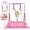 Rose pink, variant on Dolonm Kids Home Gymnastics Equipment Bar with Mat, Foldable Practice Gymnastics Bar, Sturdy and Stable Steel Frame for Ages 3–8, Easy Assemble, Pink