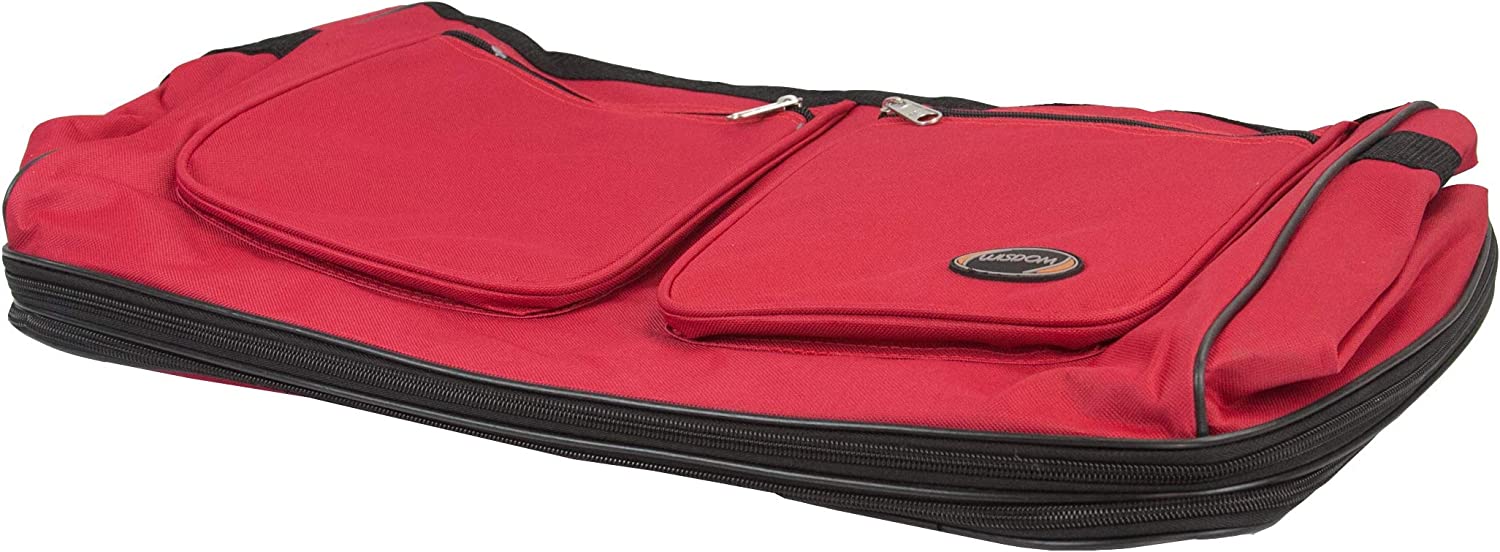 36 inch Wheeled Spinner Suitcase Luggage Expandable Rolling Duffel Bag Red