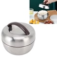thumbnail image 4 of 0.8L Lunch Box Stainless Steel Double Layer Lunchbox Durable Good Sealing Performance Portable Bento Box with Handle for School Picnic Travel, 4 of 9