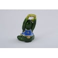 thumbnail image 4 of Keren Kopal  Gymnastic Frog with a Blue Shirt Enamel Painted Trinket Box with Austrian Crystals, 4 of 7