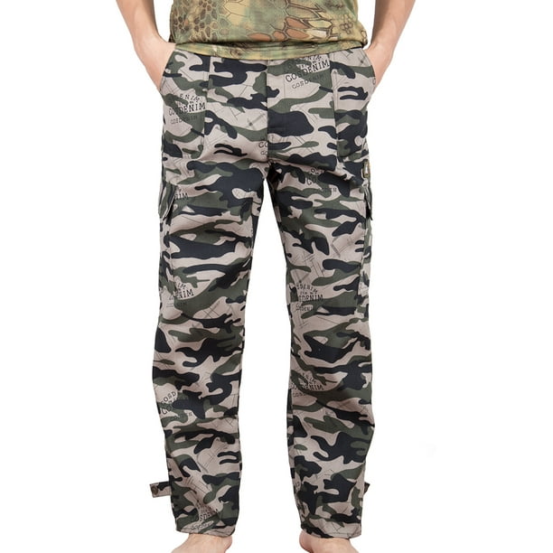 Lelinta - Mens Military Style Total Terrain Camo BDU Pants, Desert ...