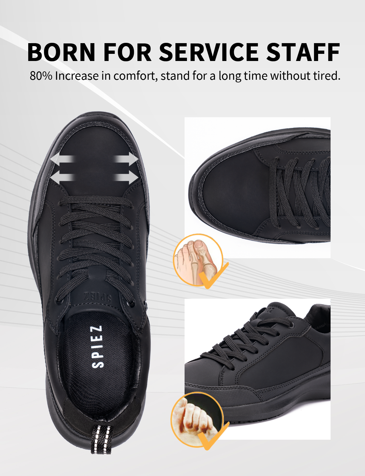SPIEZ Men's Non-Slip Safety Work Sneakers photo 6