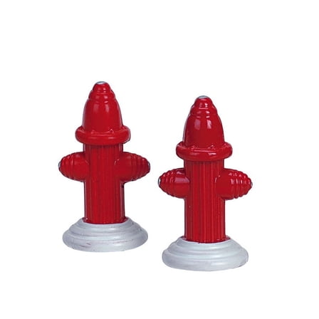 Lemax Village Collection Metal Fire Hydrant, Set of 2 #24986