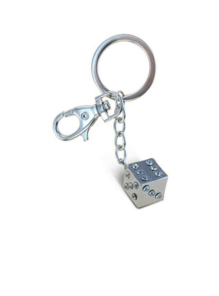 72 Pieces Rhinestone Dice Keychain - Key Chains - at 