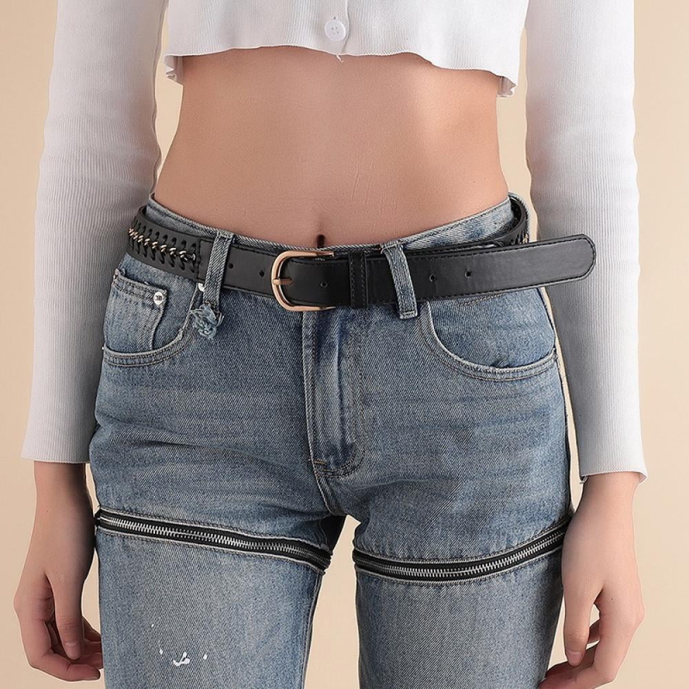 Genuine High Quality Belt For Women Thin Slim Solid Waistband Chic Accessory New 