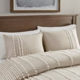 thumbnail image 3 of Gracie Mills Randall 3-Piece Chic Farmhouse Chenille Stripe Cotton Duvet Cover Set - GRACE-10478, 3 of 5
