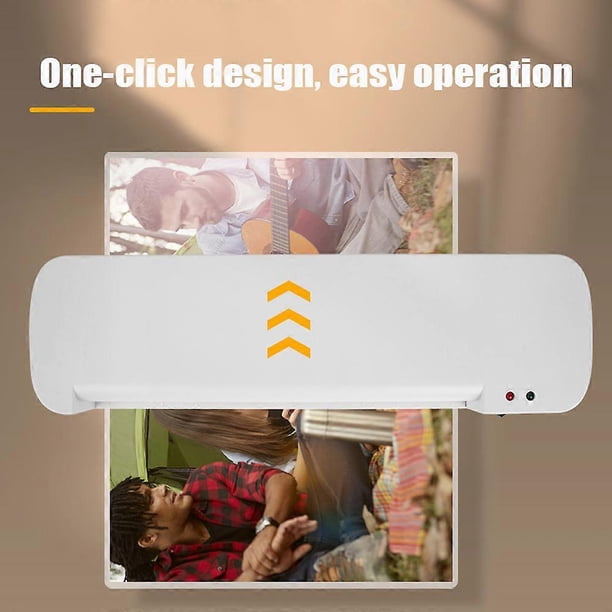 Laminator Machine A4 Laminating Machine Portable Thermal Lamination Machine for Home Office School, White
