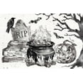 thumbnail image 2 of Tavoletti, Anne 18x13 White Modern Wood Framed Museum Art Print Titled - Phantoms of the Night I, 2 of 4