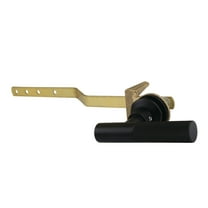 Kingston Brass KTKNL0 Convergent Front Mount Toilet Tank Lever with Knurled Handle in Matte Black