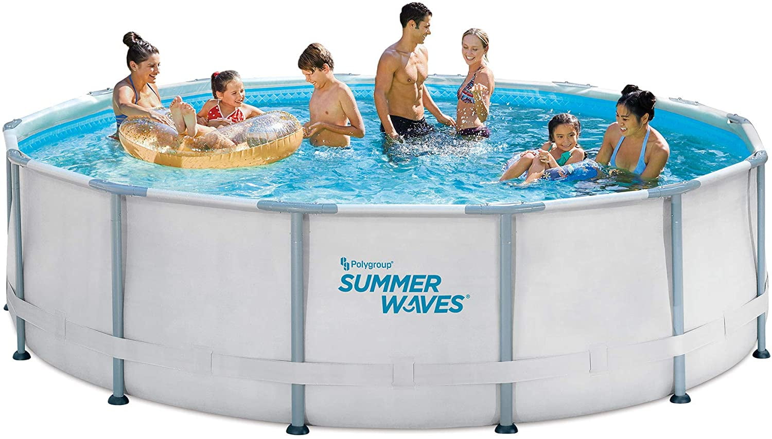 Summer Waves 14-ft Elite Frame Swimming Pool 