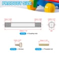 thumbnail image 2 of Uxcell 190mm (7.5") Round Coupling Nuts Kit, M4 Thread Connector with Threaded Rods Slotted Screws, 2 of 5