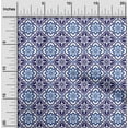 thumbnail image 1 of oneOone Velvet White Fabric Floral & Tiles Moroccan Craft Projects Decor Fabric Printed By The Meter 58 Inch Wide, 1 of 5