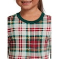 thumbnail image 4 of Jolly Jammies Baby and Toddler Unisex Matching Family Pajamas Holiday Plaid Long Sleeve Top and Pants, 2-Piece Sleepwear Set, 4 of 6