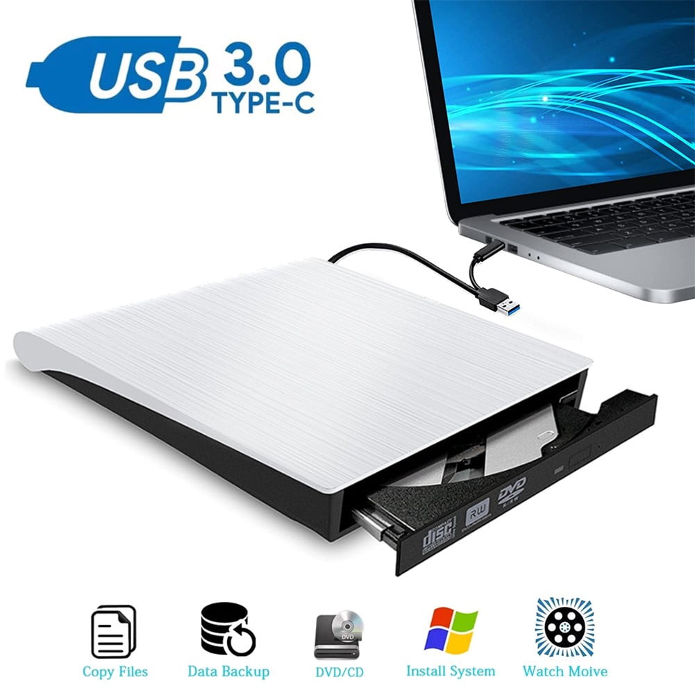 Geege External DVD Drive For Laptop USB 3 0 Type C CD DVD Burner Player geege-external-dvd-drive-for-laptop-usb-3-0-type-c-cd-dvd-burner-player