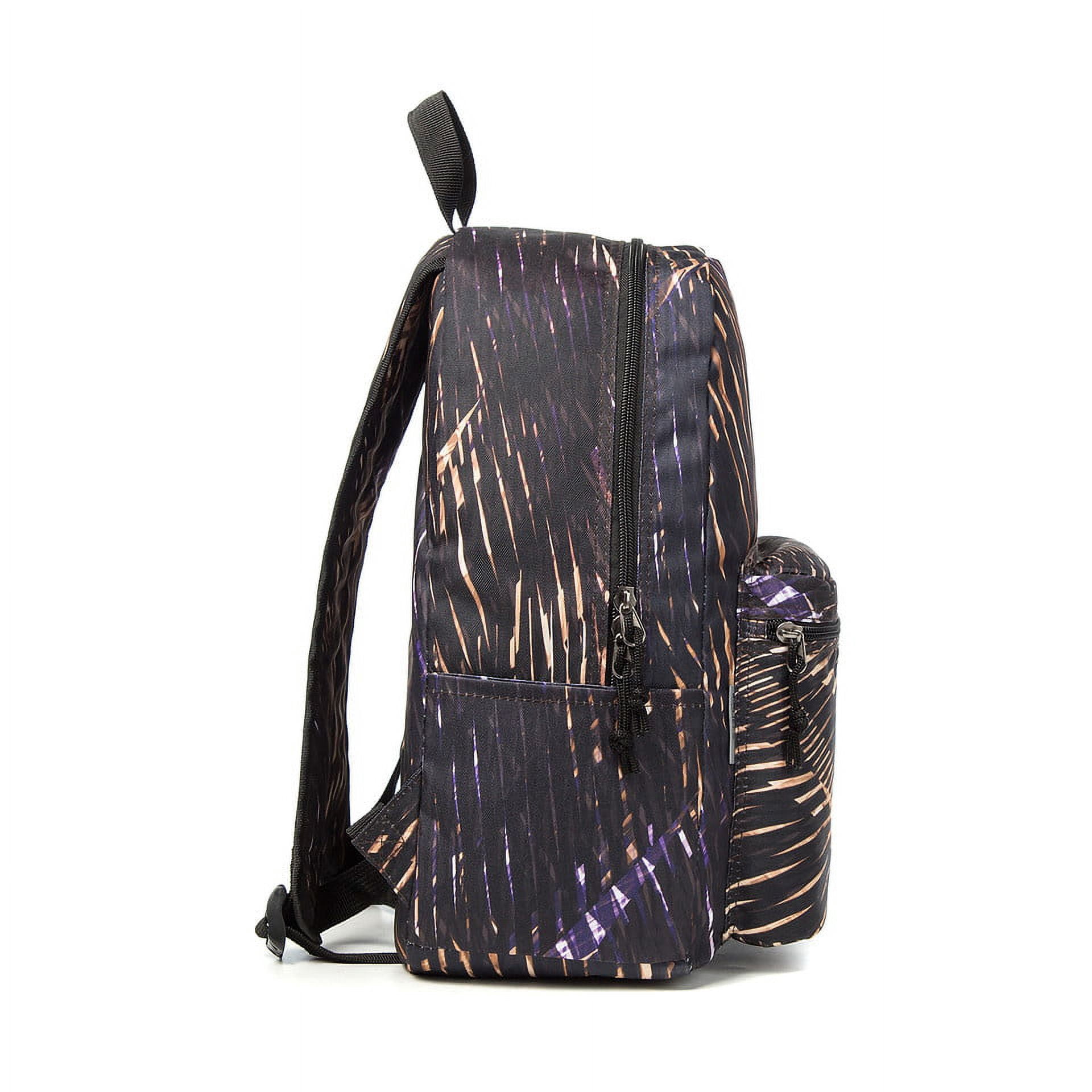 K-Cliffs  Unisex 18" Meteor Print School Backpack , Travel Daypack for Laptop  Black/Gold , Teen-Adult  100% Polyester