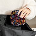 thumbnail image 6 of Peace Sign Velvet Mini Pouch for Period Purse and Bag, Zipper Pouch Men, Money Pouch Travel | Oxford Fabric | 4.7x6.6x6.6 in, 6 of 6