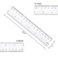 thumbnail image 2 of 3pcs 15cm Clear Plastic Rulers 6 Inch Metric and Imperial Ruler Shatterproof Transparent Straight Ruler Flexible Measuring Ruler Tool for School Office, 2 of 7